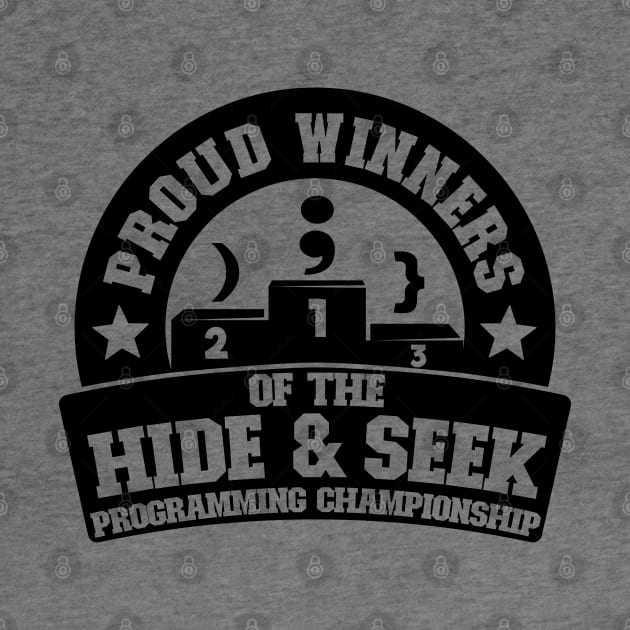 Winners Hide & Seek Programming Championship Gift by Kuehni